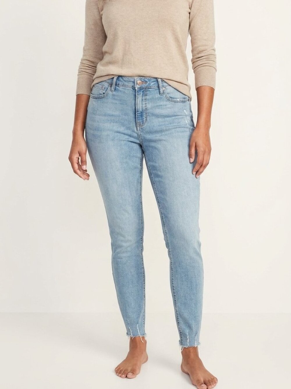 Old Navy Rockstar Super Skinny Jeans Size 12 High Rise Light Wash